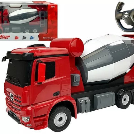 R/C automobilis Mercedes-Benz Arocs Rastar 1:14 raudonas