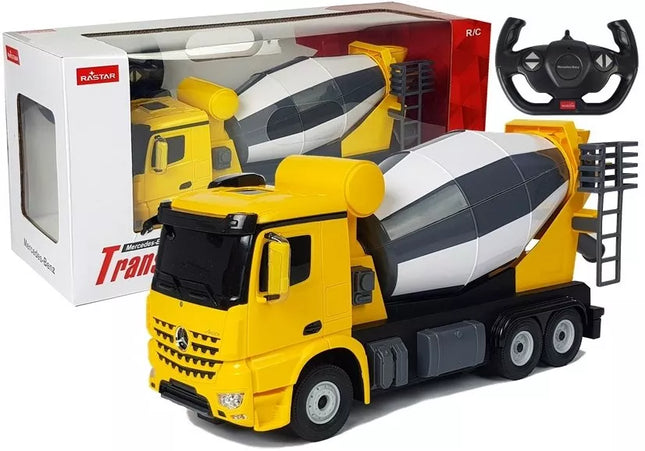 Automobilis R/C Mercedes-Benz Arocs Rastar 1:14 Geltonas