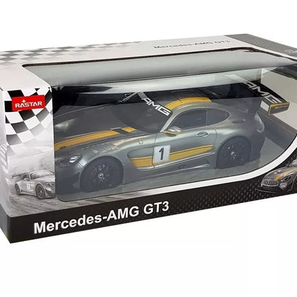 R/C automobilis Mercedes AMG GT3 Rastar 1:14 pilkas
