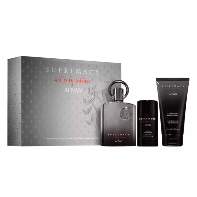 Afnan Supremacy Not Only Intense Eau De Parfum 100ml Purškiamasis prausiklis 100ml Pašildytas dezodorantas 75ml