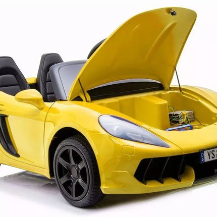 YSA021A Elektrinis Važiuojamas Automobilis Geltonos Spalvos