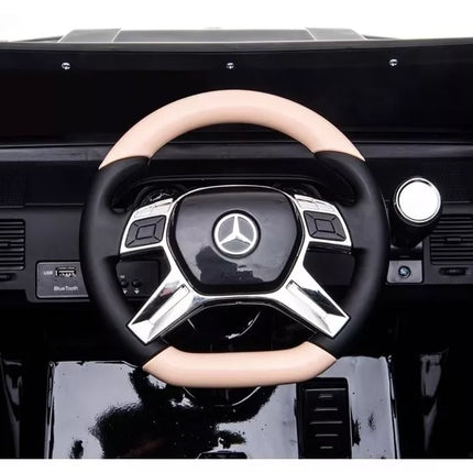 Mercedes A100 elektrinis vaikiškas automobilis, juodos spalvos