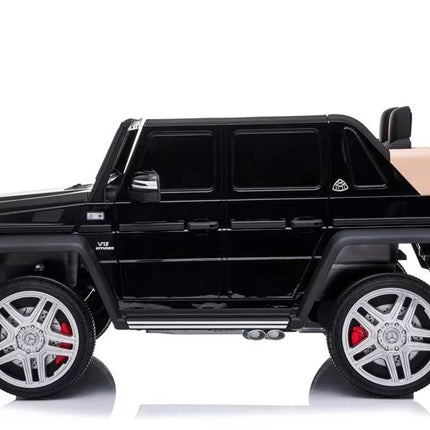 Mercedes A100 elektrinis vaikiškas automobilis, juodos spalvos