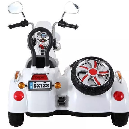 Elektrinis motociklas SX138, baltas