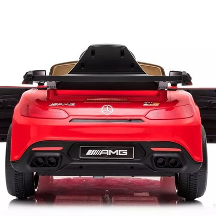 Elektromobilis Mercedes AMG GT R, raudonas