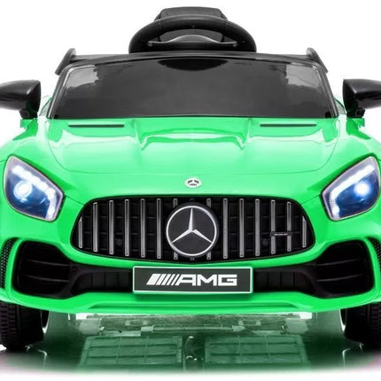 Vaikiškas elektromobilis Mercedes AMG GT R, žalias