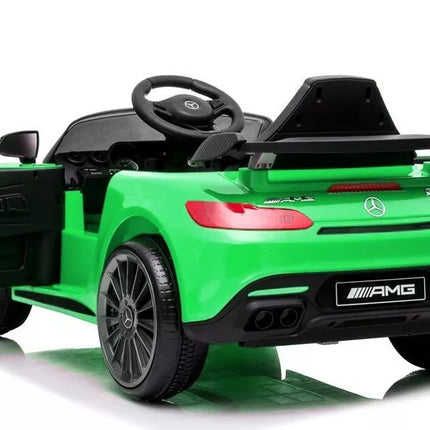 Vaikiškas elektromobilis Mercedes AMG GT R, žalias