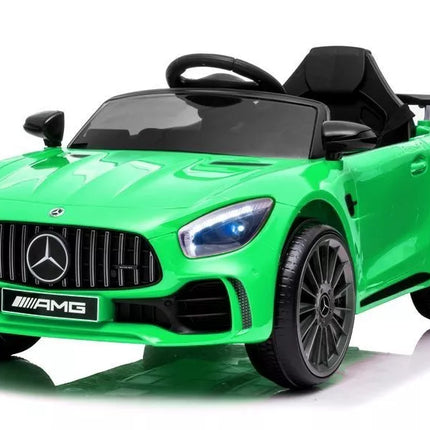 Vaikiškas elektromobilis Mercedes AMG GT R, žalias