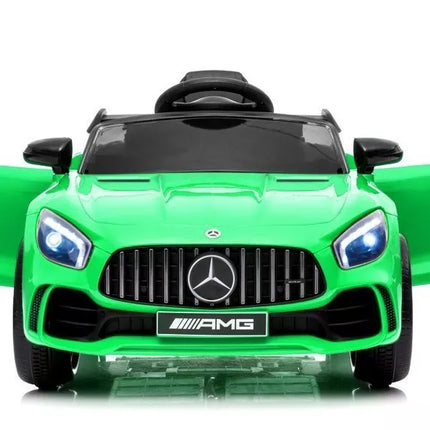 Vaikiškas elektromobilis Mercedes AMG GT R, žalias