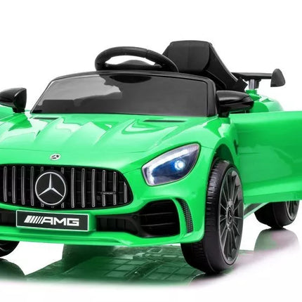 Vaikiškas elektromobilis Mercedes AMG GT R, žalias