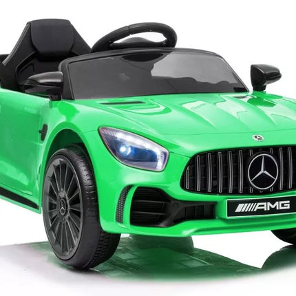 Vaikiškas elektromobilis Mercedes AMG GT R, žalias