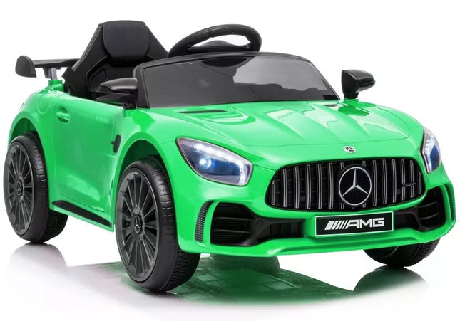Vaikiškas elektromobilis Mercedes AMG GT R, žalias