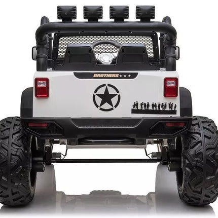 Vaikiškas elektromobilis Jeep JC666, baltas