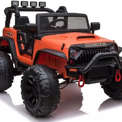 Vaikiškas elektromobilis Jeep JC666, oranžinis