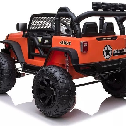 Vaikiškas elektromobilis Jeep JC666, oranžinis