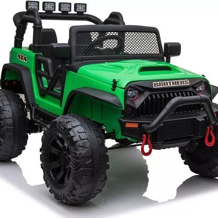 Vaikiškas elektromobilis Jeep JC666, žalias