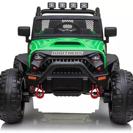 Vaikiškas elektromobilis Jeep JC666, žalias