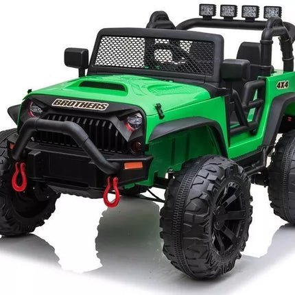 Vaikiškas elektromobilis Jeep JC666, žalias