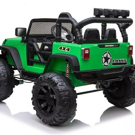 Vaikiškas elektromobilis Jeep JC666, žalias