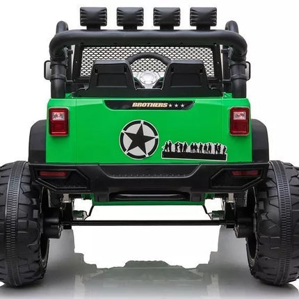 Vaikiškas elektromobilis Jeep JC666, žalias