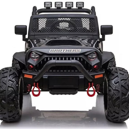 Vaikiškas elektromobilis Jeep JC666, juodos spalvos