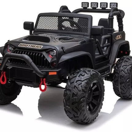 Vaikiškas elektromobilis Jeep JC666, juodos spalvos