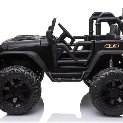 Vaikiškas elektromobilis Jeep JC666, juodos spalvos