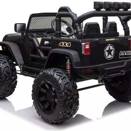 Vaikiškas elektromobilis Jeep JC666, juodos spalvos