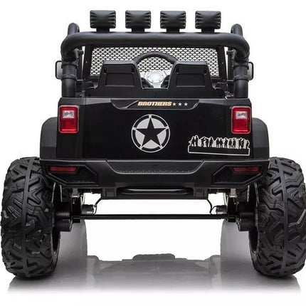 Vaikiškas elektromobilis Jeep JC666, juodos spalvos