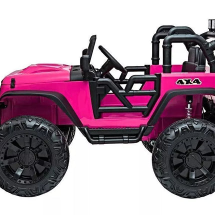 Rožinės spalvos elektromobilis Jeep JC666