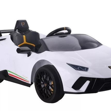 Vaikiškas elektromobilis Lamborghini Huracan, baltas