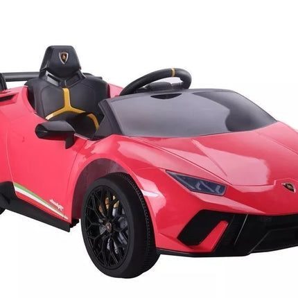 Elektrinis vaikiškas automobilis Lamborghini Huracan, raudonas