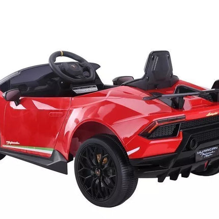 Elektrinis vaikiškas automobilis Lamborghini Huracan, raudonas