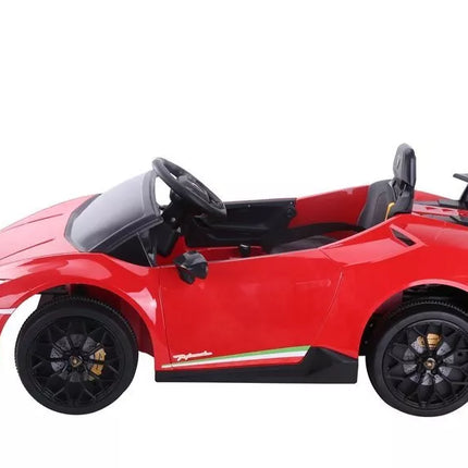 Elektrinis vaikiškas automobilis Lamborghini Huracan, raudonas