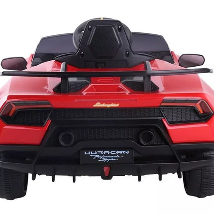Elektrinis vaikiškas automobilis Lamborghini Huracan, raudonas