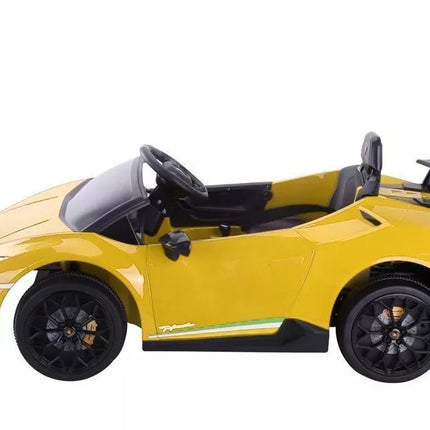 Vaikiškas elektromobilis Lamborghini Huracan, geltonas