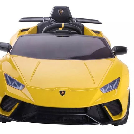 Vaikiškas elektromobilis Lamborghini Huracan, geltonas