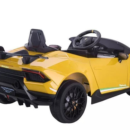Vaikiškas elektromobilis Lamborghini Huracan, geltonas