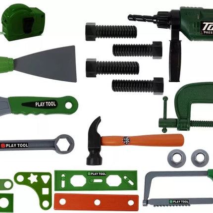 ""Pasidaryk pats" įrankių rinkinys lagamine Žalias"