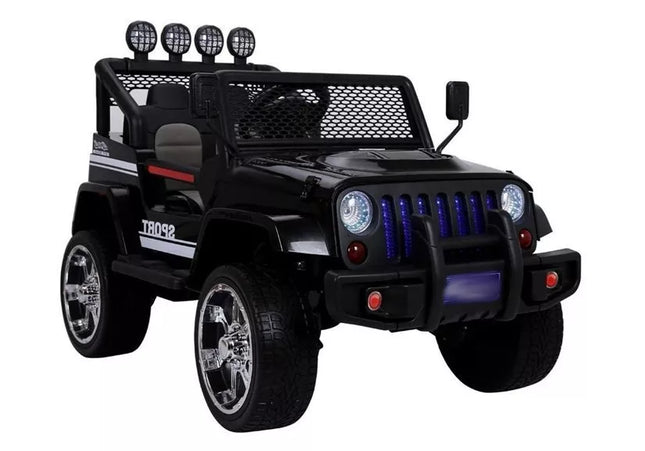 Važiuojamas automobilis S2388 Jeep Black 4x45W