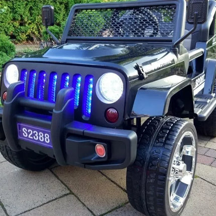 Važiuojamas automobilis S2388 Jeep Black 4x45W