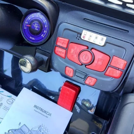 Važiuojamas automobilis S2388 Jeep Black 4x45W