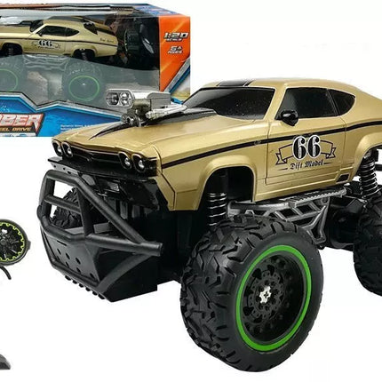 Nuotoliniu būdu valdomas visureigis automobilis R/C Golden High Wheels
