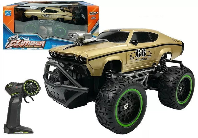 Nuotoliniu būdu valdomas visureigis automobilis R/C Golden High Wheels