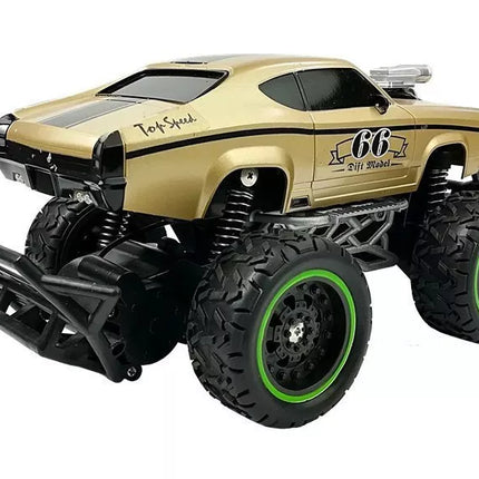Nuotoliniu būdu valdomas visureigis automobilis R/C Golden High Wheels