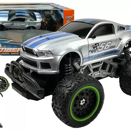Nuotoliniu būdu valdomas visureigis automobilis R/C Silver High Wheels