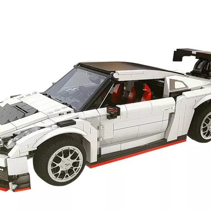 Statybinių kaladėlių sportinis automobilis, baltas, 1322 vnt.