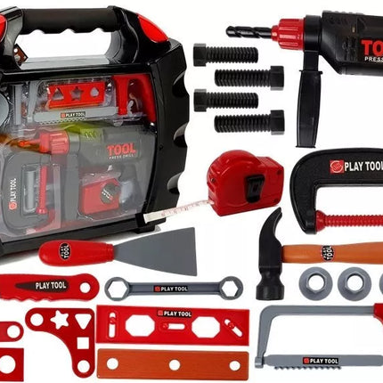 ""Pasidaryk pats" įrankių rinkinys lagamine, juodas"