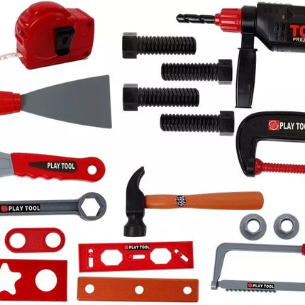 ""Pasidaryk pats" įrankių rinkinys lagamine, juodas"