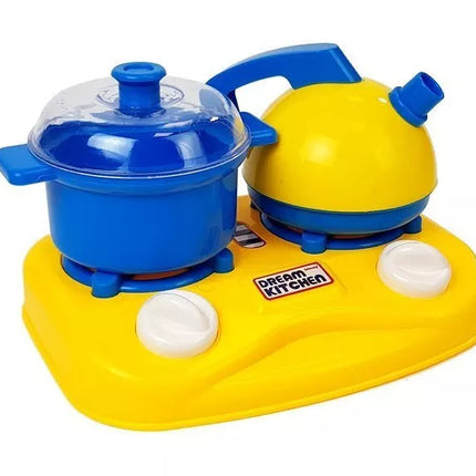 Plastikinių indų rinkinys mažajam virėjui